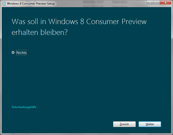 Was soll in Windows 8 Consumer Preview erhalten bleiben? Nichts?!